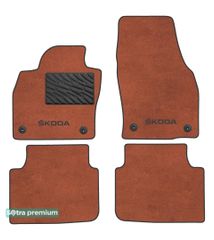 Двухслойные коврики Sotra Premium Terracotta для Skoda Scala (mkI) 2019→