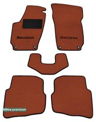 Двошарові килимки Sotra Premium Terracotta для Skoda Fabia (mkI) 1999-2007