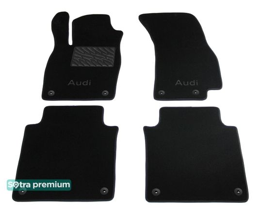 Двошарові килимки Sotra Premium Black для Audi A8/S8 (mkIV)(D5)(long) 2017→ - Фото 1