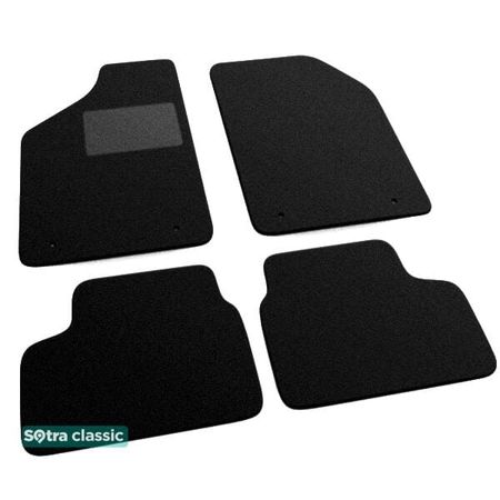 Двошарові килимки Sotra Classic Black для Лада Самара (2108 / 2109 / 21099) 1987-2012 - Фото 1