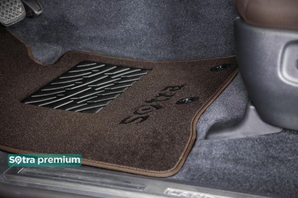 Двошарові килимки Sotra Premium Chocolate для ГАЗель Бизнес (3302)(1 ряд) 2010→ - Фото 3