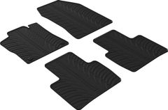 Гумові килимки Gledring для Citroen C5 X (mkIII)(хетчбек) (АКПП) 2021→ - Фото 1