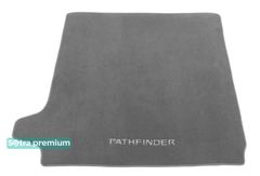 Двошарові килимки Sotra Premium Grey для Nissan Pathfinder (mkIII)(R51)(складений 3 ряд)(багажник) 2011-2014 - Фото 1