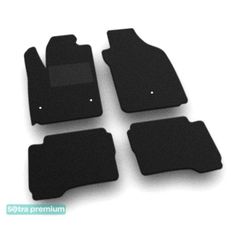 Двошарові килимки Sotra Premium Black для Fiat 500 (mkI)(електро) 2013-2019