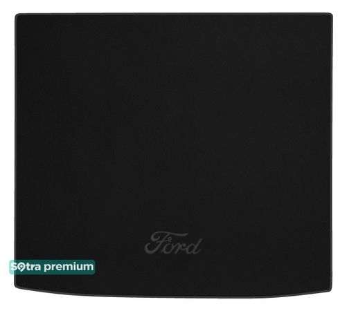 Двошарові килимки Sotra Premium Black для Ford Focus (mkIV)(універсал)(багажник) 2018→ - Фото 1