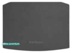 Двошарові килимки Sotra Premium Grey для Skoda Karoq (mkI)(повний привід)(без органайзера, без запаски)(багажник) 2017→