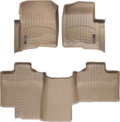 Коврики Weathertech Beige для Ford F-150 (extended cab)(mkXI)(no 4x4 shifter) 2004-2008