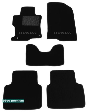 Двошарові килимки Sotra Premium Black для Honda Accord (mkVIII)(CP)(седан) 2008-2012 (USA) - Фото 1