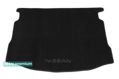 Двухслойные коврики Sotra Premium Black для Nissan Qashqai (mkI)(с докаткой)(багажник) 2007-2013