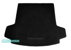 Двошарові килимки Sotra Premium Black для Volkswagen Atlas/Teramont (mkI)(складений 3 ряд)(багажник) 2017→