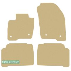 Двошарові килимки Sotra Premium Beige для Ford Galaxy (mkIII) 2015-2022 / S-Max (mkII) 2015→