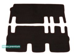 Двошарові килимки Sotra Premium Chocolate для Volkswagen Caravelle (T5;T6)(дві розсувні двері)(2 ряд 2+1)(3 ряд - 3)(2-3 ряд) 2003→