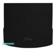 Двухслойные коврики Sotra Classic Black для Ford Focus (mkIII)(универсал)(багажник) 2015-2018
