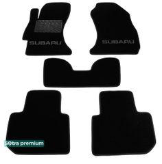 Двухслойные коврики Sotra Premium Black для Subaru XV (mkI) 2011-2017 / Levorg (mkI) 2014-2020