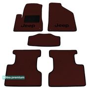 Двошарові килимки Sotra Premium Chocolate для Jeep Cherokee (mkV)(KL) 2014→ - Фото 1