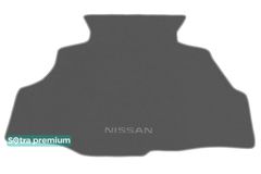 Двухслойные коврики Sotra Premium Grey для Nissan Maxima (mkV)(A33)(багажник) 2000-2004