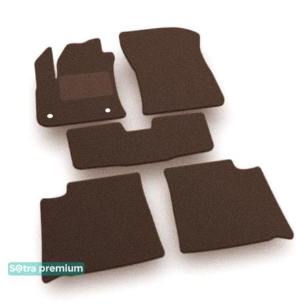 Двошарові килимки Sotra Premium Chocolate для DS 3 Crossback (mkI)(гібрид) 2019→ - Фото 1
