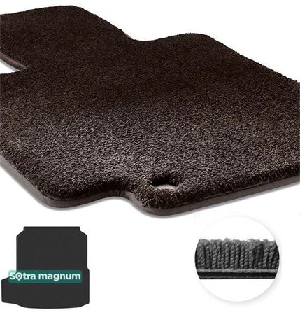 Двошарові килимки Sotra Magnum Black для Volkswagen Arteon (mkI)(універсал)(багажник) 2020→ - Фото 1
