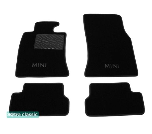 Двухслойные коврики Sotra Classic Black для Mini Cooper (mkII)(R56) 2007-2014 - Фото 1