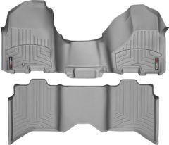 Коврики WeatherTech Grey для Dodge Ram (mkIV)(crew cab)(1 fixing hook)(no 4x4 shifter)(with Armrest Console)(no PTO Kit) 2009-2012