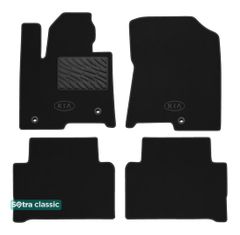 Двошарові килимки Sotra Classic Black для Kia Sorento (mkIV)(1-2 ряд) 2020→