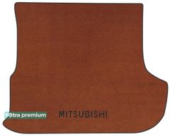 Двошарові килимки Sotra Premium Terracotta для Mitsubishi Outlander (mkII)(із сабвуфером)(багажник) 2007-2012