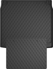 Гумовий килимок у багажник Gledring для Peugeot 508 (mkI)(універсал) 2010-2018 (багажник із захистом)