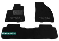 Двухслойные коврики Sotra Premium Black для Toyota Highlander (mkIII) 2013-2019
