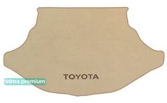 Двухслойные коврики Sotra Premium Beige для Toyota Venza (mkI)(багажник) 2008-2017