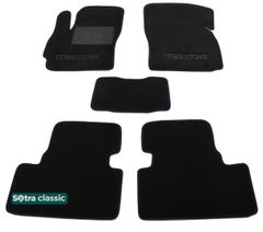 Двошарові килимки Sotra Classic Black для Mazda 5 / Premacy (mkII)(1-2 ряд) 2004-2010