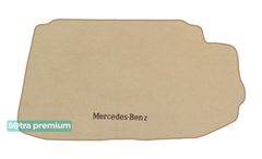 Двошарові килимки Sotra Premium Beige для Mercedes-Benz S-Class (W220)(з нішою праворуч)(багажник) 1998-2005