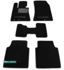 Двухслойные коврики Sotra Classic Black для Hyundai Equus (mkII) 2009-2012