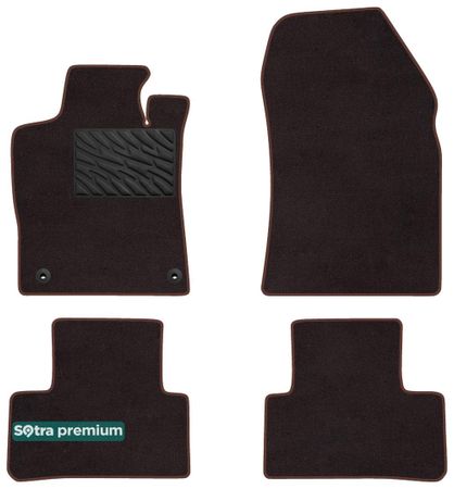 Двошарові килимки Sotra Premium Chocolate для DS 4 (mkII) 2021→ - Фото 1
