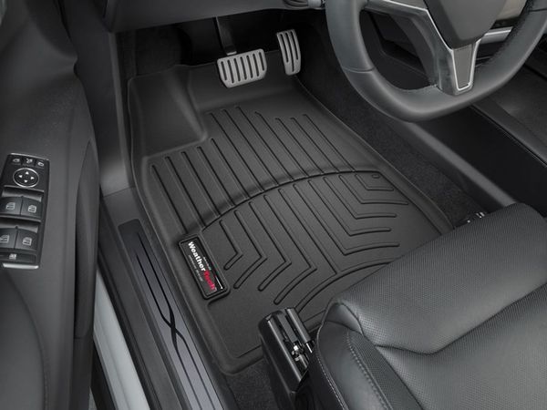 Коврики WeatherTech Black для Tesla Model X (mkI)(5 seats)(1-2 row) 2016-2020 - Фото 2