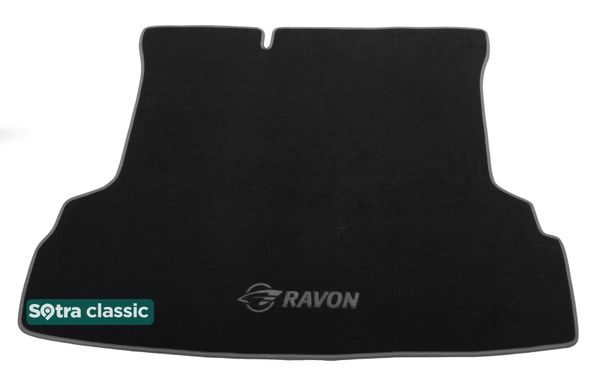 Двухслойные коврики Sotra Classic Black для Daewoo Ravon R4 (mkI)(багажник) 2015→ - Фото 1