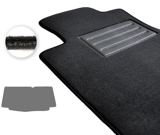 Двошарові килимки Optimal для Hyundai i10 (mkII)(багажник) 2013-2019 - Фото 1