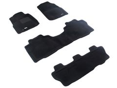 Тришарові килимки Sotra 3D Premium 12mm Black для Toyota Sequoia (mkII)(1-2-3 ряд) 2012-2022 - Фото 1
