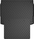 Резиновые коврики в багажник Gledring для Nissan Qashqai (mkII) 2013-2021 (с двухуровневым полом)(верхний уровень)(багажник с защитой)