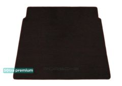 Двошарові килимки Sotra Premium Chocolate для Porsche Panamera (mkI)(не гібрид)(з сітками у нішах)(багажник) 2009-2016