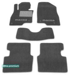 Двухслойные коврики Sotra Premium Grey для Mazda 3 (mkIII) 2013-2019