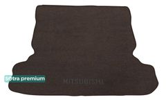 Двошарові килимки Sotra Premium Chocolate для Mitsubishi Pajero (mkIII-mkIV)(5-дв.)(багажник) 1999-2021