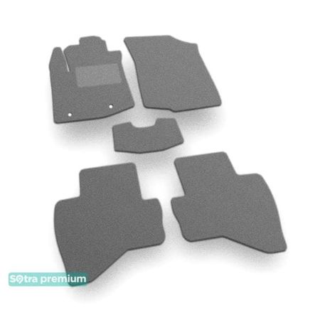 Двошарові килимки Sotra Premium Grey для Peugeot 108 (mkI) 2014-2021 - Фото 1