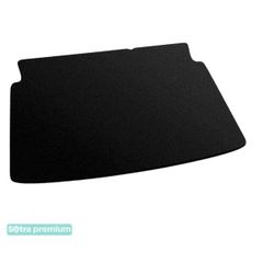 Двошарові килимки Sotra Premium Black для Peugeot 207 (mkI)(хетчбек)(багажник) 2006-2014