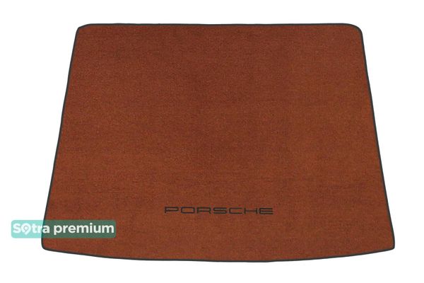 Двошарові килимки Sotra Premium Terracotta для Porsche Cayenne (mkII)(між полозамии)(багажник) 2010-2017 - Фото 1