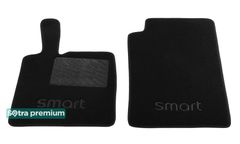Двошарові килимки Sotra Premium Black для Smart ForTwo (mkII)(W451)(без кліпсами) 2007-2014