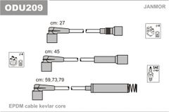 Дроти запалювання Janmor ODU209 для Opel Corsa (A; B) 1.2 (C 12 NZ) / Vectra (A) 1.4S (14 NV) / 1.6