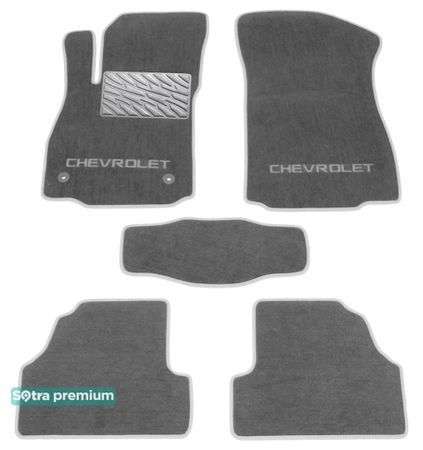 Двошарові килимки Sotra Premium Grey для Chevrolet Tracker / Trax (mkI) 2013-2022 - Фото 1