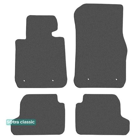 Двошарові килимки Sotra Classic Grey для BMW 2-series (F22; F87) 2014-2021 - Фото 1