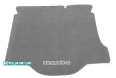 Двошарові килимки Sotra Premium Grey для Mazda 3 (mkI)(седан)(багажник) 2003-2009