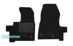 Двошарові килимки Sotra Premium Black для Ford Transit/Tourneo Custom (mkI)(2 місця)(1 ряд) 2018→ АКПП
